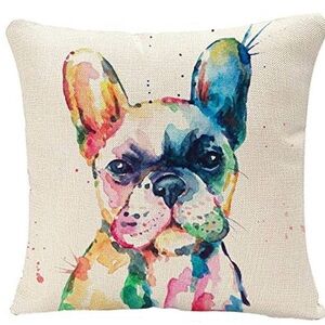 French Bulldog Frenchie Lover Throw Accent Pillow Cover 18x18